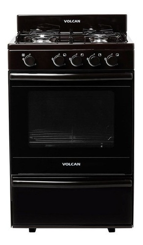 Cocina Volcan 87654v Multigas 55cm Marrón 4 Hornallas