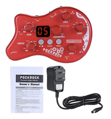 Ammoon Pockrock Guitarra Multiefectos Procesador Efecto Peda