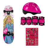 Skate Da Barbie Com Acessórios De Segurança - Fun F00105