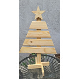 Arbolito Arbol Navidad Exhibidor 4 Ramas Madera 60cm Dajdac