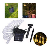 Cadena De Luces Led Solares Impermeables Para Exteriores, 20