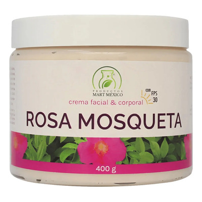 Crema facial rosa mosqueta 400 g | SPF, nutre y regenera todo tipo de piel | Meses sin interés
