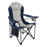 Silla De Camping De Gran Tamaño Acolchada Plegable Sop...