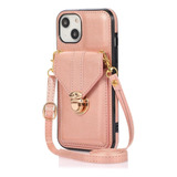 Funda Para iPhone 13 Mini, Funda Tipo Cartera Cruzada Con Ca