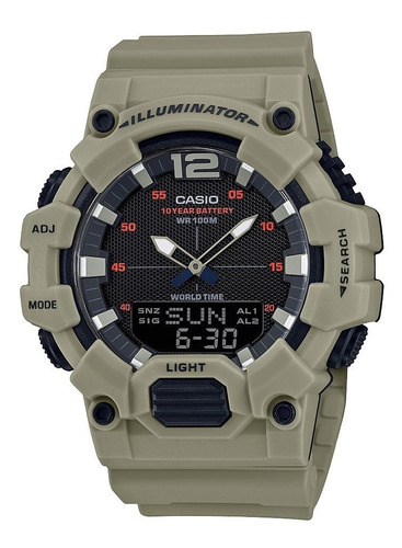 Reloj Casio Hdc-700-3a Para Caballero- Deportivo Negro Verde