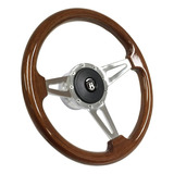 Volante Clásico Vw Beetle 74-86,jetta, 14''d De Madera Nogal