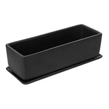 Mygift - Maceta Rectangular De Cerámica Moderna De 14.0 in