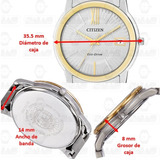 Reloj Citizen 60319 Eco-drive Mujer Acero Fe6014-59a*watchsalas* Color Del Fondo 60319 Plata