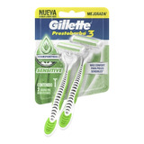 Maquinita De Afeitar Sensitive Prestobarba3 Gillette X2 Uni