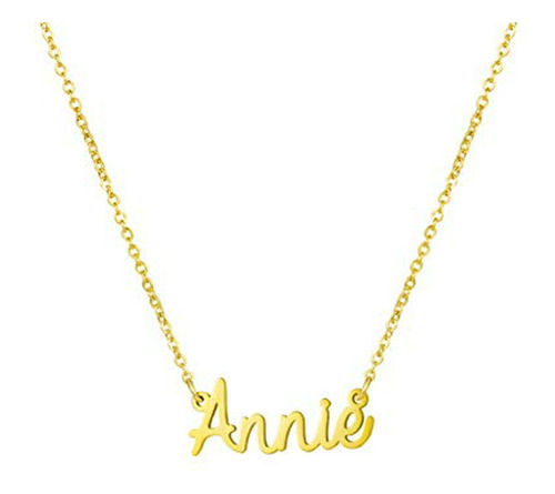 Collar De Nombre Personalizado - Oro 18k - Regalo Cumpleaños