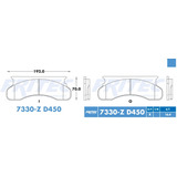 Balatas Delantero Ford F-250 1987 6.9l Fritec Semimetalicas