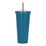 Vaso Termo Popote Acero Inoxidable Tipo Starbucks 750ml 