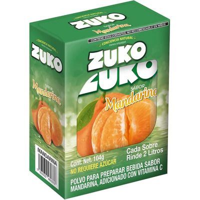 Zuko Sabor Mandarina 8 Pz | Meses sin interés