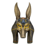 Máscara De Pared Anubis Dios Chacal Egipcio Marca Veronese