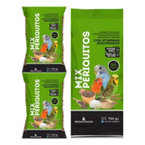 Alimento Para Pericos Mix Periquitos 750g Mezcla X 3 Uidades