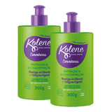 Kit Com 2 Gel Creme Para Pentear Kolene Curvaturas 300ml