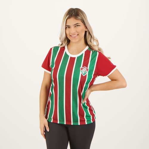 Camisa Fluminense Epoch Feminina Branca Vinho E Verde