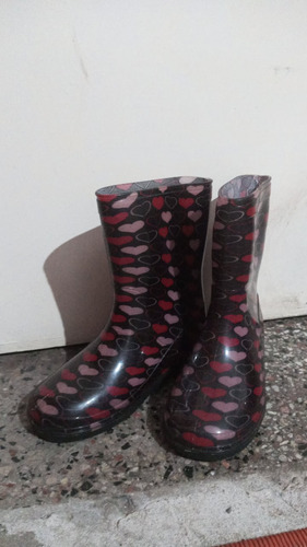 Botas De Lluvia De Corazones Para Mujer 