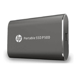 Unidad De Estado Sólido Externo Ssd Hp 500gb P500 Negro Color Gris Oscuro