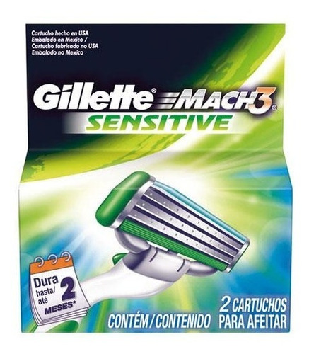 Repuestos Para Afeitar Gillette Mach3 Sensitive 2 u