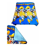 Manta Polar Dragon Ball Ultra Soft De Corderito + Abrigadas