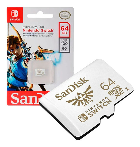 Sandisk Memoria Micro Sd 64gb 4k Nintendo Switch Oficial