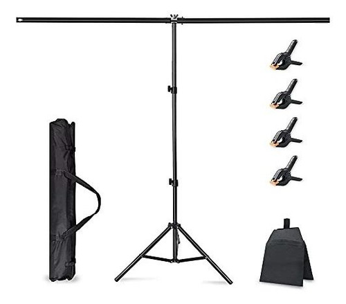 Lidlife T-shape Backdrop Stand Kit, 6.5x5ft Ajustable Photo