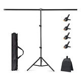 Lidlife T-shape Backdrop Stand Kit, 6.5x5ft Ajustable Photo