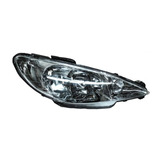 Faro Derecho Peugeot 206 2007-2008-2009 Liso Doble As Tyc