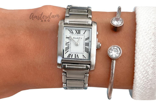 Reloj Knock Out Dama Modelo 2132 Rectangular .amsterdamarg.