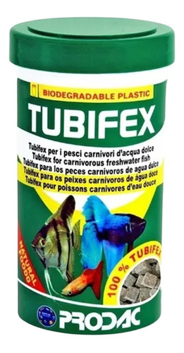 Alimento Tubifex Liofilizado Prodac 30g Peces Dulce Marinos