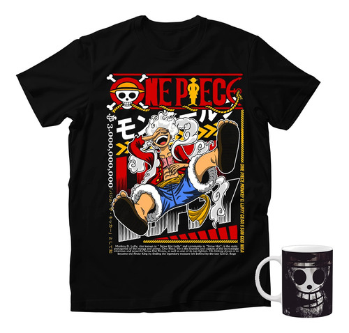 Playera Luffy Gear 5 One Piece Se Busca + Taza Regalo