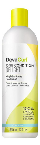  Condicionador Deva Curl Delight Para Cabelos Ondulados 355ml