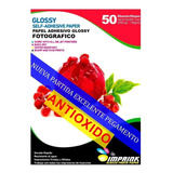 Papel Adhesivo Glossy A4 / 135g 500 Hojas Antioxido