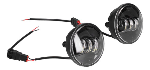 Par De Faros Antiniebla Led Drl Para Moto, Color Blanco, Cue