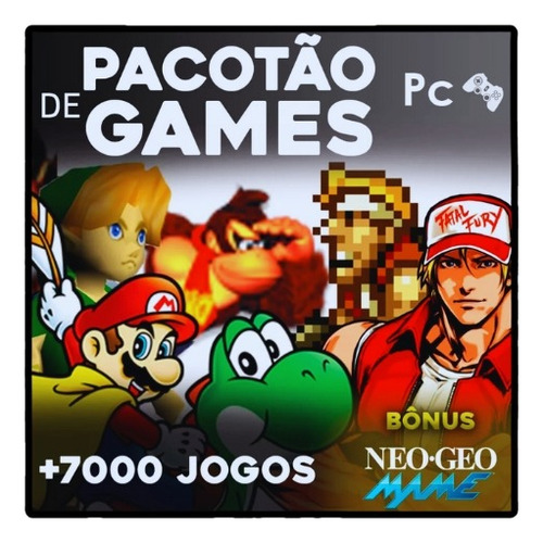 Pacotão De Games 7 Mil Jogos Pc E Notebook