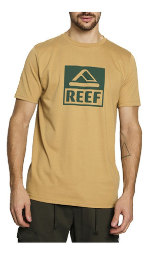 Reef Classic Block Tee Mostaza / Verde Remera