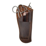 Rustic Leather Barber Scissorscombstools Belt Holster Hecho