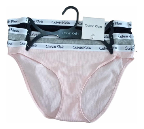 Set De 3 Calzones Bikini Calvin Klein Originales Talla M