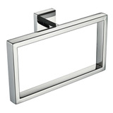 Porta Toalha Argola Em Inox Polido Linha Eterna Italy Line