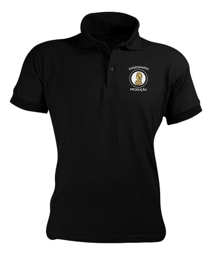 Engenharia Produção Camiseta Gola Polo Unissex Malha Piquet