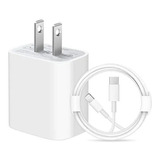 Cable Para iPhone XR + Cargador 20w Original Carga Rapida