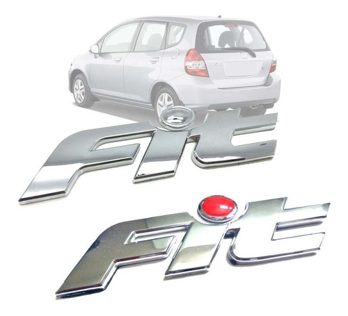 Emblema Baul Honda Fit 03-07 Trasera Logo Insignia Rojo Foto 5