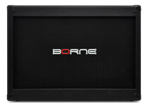 Gabinete Caixa Borne 2x12 G200 Preta Para Cabeçote Guitarra