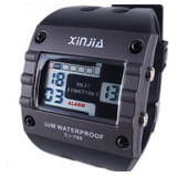 Relógio Masculino Esportivo Digital Xinjia Quadrado Xj-799