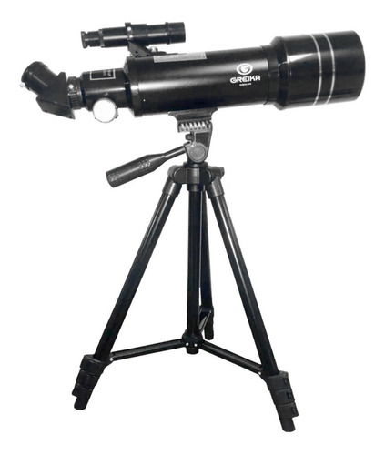 Telescópio Astronômico Greika Refrator Azimutal 40070m 70mm Cor Preto