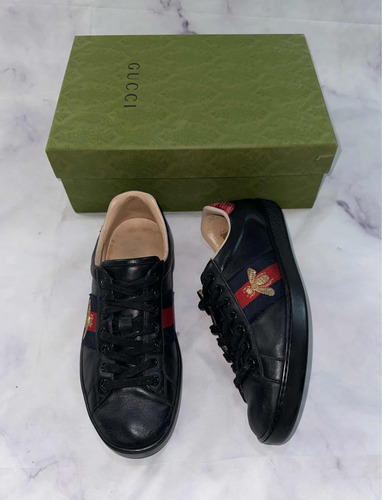 Tenis Gucci Originales Color Negro 6 Mx