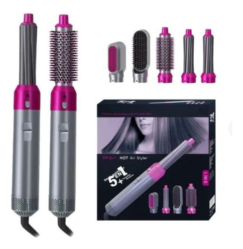 Cepillo Electrico Pelo 5 En 1 Secador Alisador Para Cabello