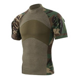 Camisetas Tácticas De Camuflaje Para Hombre, Pantalones Cort