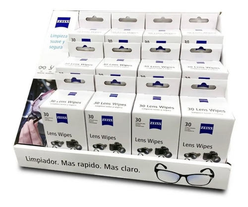 450pz 15x30 Toallas Humeda Zeiss Lens Wipes Lentes Pantalla